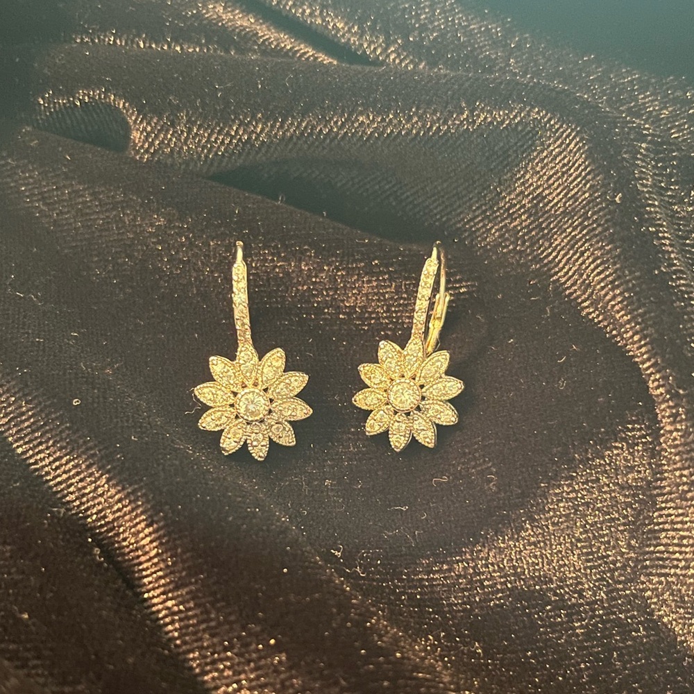 Cubic zirconia Sterling silver earrings
